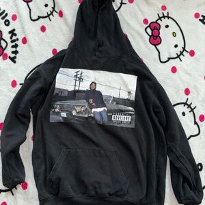 Black Graphic Hoodie